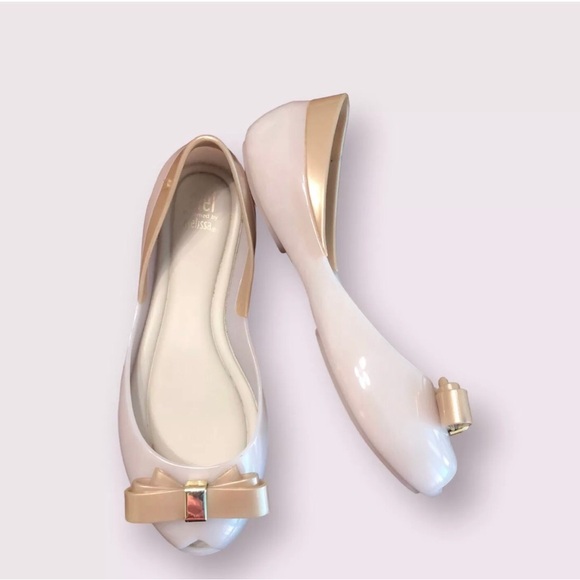 Melissa Other - Melissa Girls' Flats Size 3 – Pink and Gold – Dreamed by Melissa Stylish Shoes